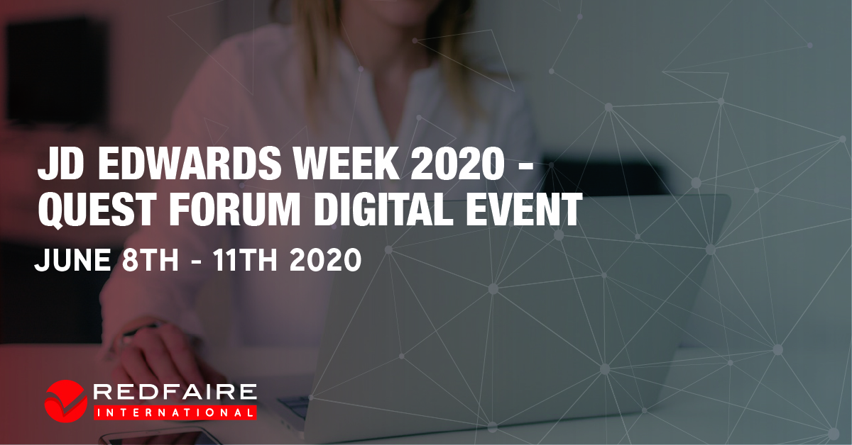 JD EDWARDS WEEK JUNE 2020 - QUEST FORUM DIGITAL EVENT